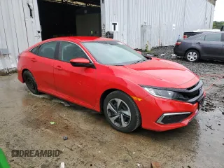 2020 Honda Civic LX with VIN 2HGFC2F69LH569083, listed as a Copart auction lot 56874685 with 79,770 mi miles and Salvage title. Bid and sale history available at DreamBid. Image 4.