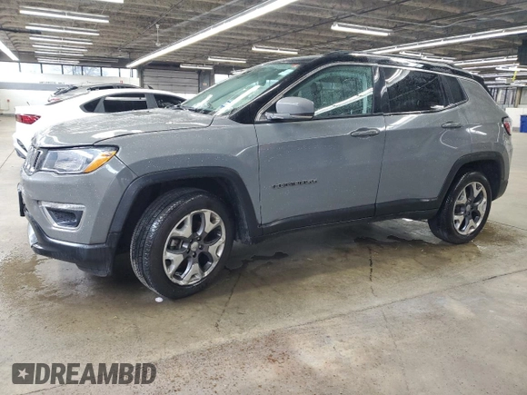 2021 Jeep Compass Limited with VIN 3C4NJDCBXMT579353, listed as a Copart auction lot 55634215 with 98,644 mi miles and Salvage title. Bid and sale history available at DreamBid. Image 1.