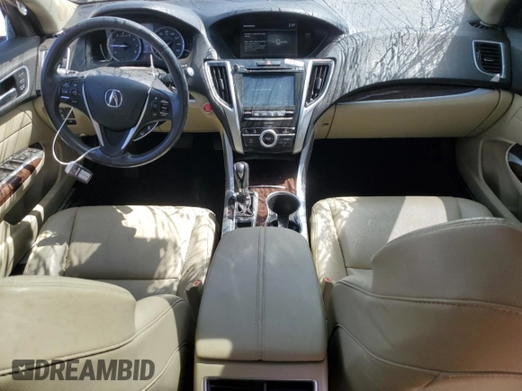 2020 Acura TLX with VIN 19UUB1F34LA016057, listed as a Copart auction lot 56383755 with 50,017 mi miles and Salvage title. Bid and sale history available at DreamBid. Image 8.