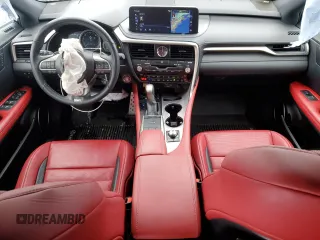 2022 Lexus RX 350 F Sport with VIN 2T2YZMDA5NC355905, listed as a Copart auction lot 44953705 with 25,938 mi miles and Salvage title. Bid and sale history available at DreamBid. Image 8.