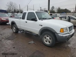 2001 Ford Ranger XL Fleet with VIN 1FTZR15E41TA20422, listed as a Copart auction lot 43518885 with 232,612 mi miles and Clean Title. Bid and sale history available at carsss.com. Image 4.
