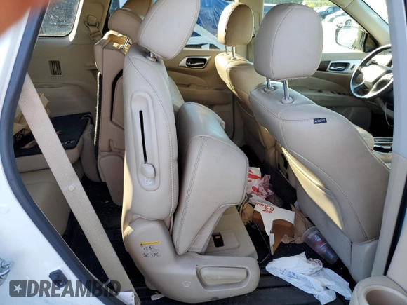 2017 Nissan Pathfinder Platinum with VIN 5N1DR2MN0HC600158, listed as a Copart auction lot 75987994 with 146,529 mi miles and Salvage Title. Bid and sale history available at carsss.com. Image 11.