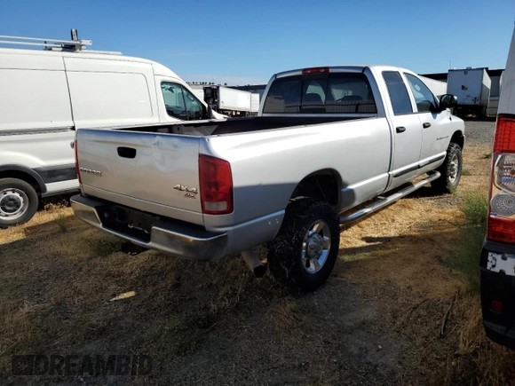 2005 Dodge Ram 3500 SLT with VIN 3D7LS38C65G765276, listed as a Copart auction lot 82686404 with 217,359 mi miles and Clean Title. Bid and sale history available at carsss.com. Image 3.