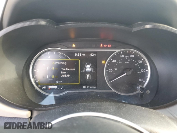 2021 Nissan Versa SV with VIN 3N1CN8EV5ML849604, listed as a Copart auction lot 42755325 with 89,119 mi miles and Clean title. Bid and sale history available at DreamBid. Image 9.