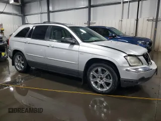 2005 Chrysler Pacifica Touring with VIN 2C4GM68425R368366, listed as a Copart auction lot 54777675 with 122,521 mi miles and Salvage Title. Bid and sale history available at DreamBid. Image 4.