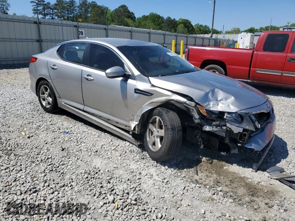 2014 Kia Optima LX with VIN KNAGM4A70E5454889, listed as a Copart auction lot 53549595 with 128,780 mi miles and Salvage title. Bid and sale history available at DreamBid. Image 4.