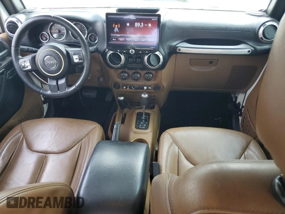 2015 Jeep Wrangler Unlimited Sahara with VIN 1C4HJWEG7FL671259, listed as a Copart auction lot 60151225 with 81,281 mi miles and Clean title. Bid and sale history available at DreamBid. Image 8.
