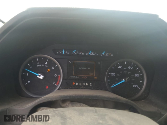 2019 Ford F-250 XL with VIN 1FT7W2B62KEC75983, listed as a Copart auction lot 52124145 with 75,100 mi miles and Salvage title. Bid and sale history available at DreamBid. Image 9.