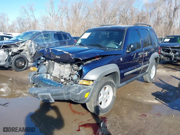 2007 Jeep Liberty Sport with VIN 1J4GL48K47W530038, listed as a IAAI auction lot 41724536 with 183,084 mi miles. Bid and sale history available at carsss.com. Image 18.