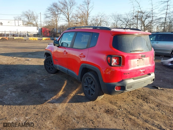 2018 Jeep Renegade Upland Edition with VIN ZACCJBAB0JPH93740, listed as a IAAI auction lot 41705533 with 68,178 mi miles. Bid and sale history available at carsss.com. Image 3.
