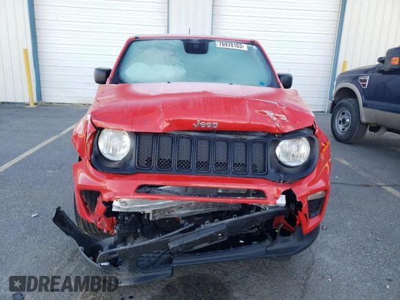 2020 Jeep Renegade Jeepster with VIN ZACNJAAB2LPM01621, listed as a Copart auction lot 76978103 with Not provided miles and . Bid and sale history available at DreamBid. Image 5.