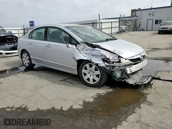2011 Honda Civic LX with VIN 2HGFA1F59BH309708, listed as a Copart auction lot 53485515 with 215,954 mi miles and Salvage Title. Bid and sale history available at DreamBid. Image 11.