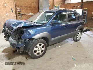 2005 Hyundai Tucson GLS with VIN KM8JN12D35U072088, listed as a Copart auction lot 65343044 with 191,437 mi miles and Salvage Title. Bid and sale history available at carsss.com. Image 1.