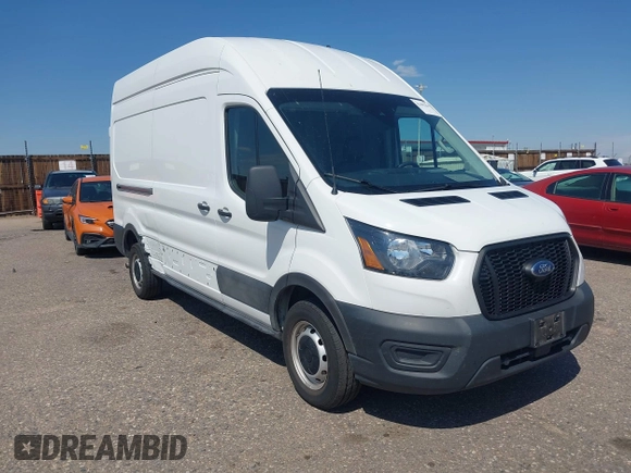 2023 Ford Transit Cargo with VIN 1FTBR1X80PKB45974, listed as a IAAI auction lot 42609404 with 35,940 mi miles and . Bid and sale history available at DreamBid. Image 1.