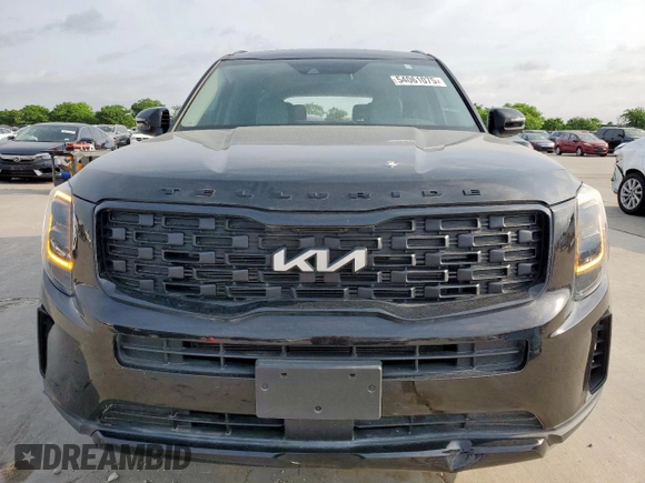 2022 Kia Telluride EX with VIN 5XYP3DHC6NG251537, listed as a Copart auction lot 54061075 with 16,931 mi miles and Salvage Title. Bid and sale history available at carsss.com. Image 5.