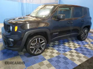 2021 Jeep Renegade Sport with VIN ZACNJDAB3MPM55870, listed as a Copart auction lot 43429655 with 92,128 mi miles and Clean title. Bid and sale history available at DreamBid. Image 1.