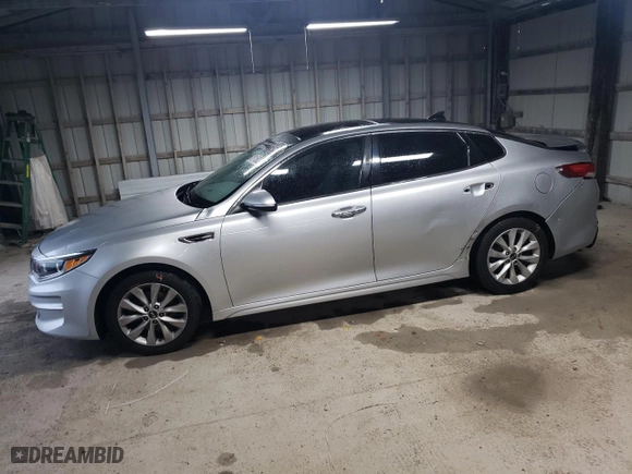 2016 Kia Optima EX with VIN 5XXGU4L30GG055170, listed as a Copart auction lot 51150275 with 109,097 mi miles and Salvage Title. Bid and sale history available at carsss.com. Image 1.