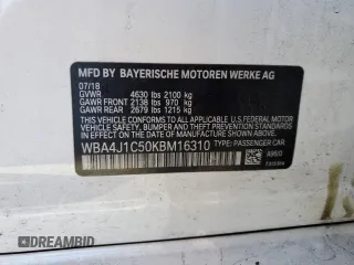 2019 BMW 4 Series 430i z VIN WBA4J1C50KBM16310, wystawiony jako Copart lot #46439995 z przebiegiem 67 030 mil mil oraz Szkody całkowita. Historia ofert i sprzedaży dostępna na DreamBid. Obrazek 12.