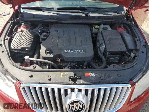 2012 Buick LaCrosse Premium 2 with VIN 1G4GF5E3XCF233880, listed as a Copart auction lot 59942475 with 145,502 mi miles and Salvage title. Bid and sale history available at DreamBid. Image 11.