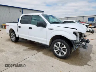 2019 Ford F-150 XL with VIN 1FTEW1CP6KKD96400, listed as a Copart auction lot 59563885 with 159,625 mi miles and Salvage title. Bid and sale history available at DreamBid. Image 4.