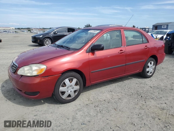 2007 Toyota Corolla CE with VIN JTDBR32E670128598, listed as a Copart auction lot 55133465 with 170,658 mi miles and Salvage Title. Bid and sale history available at DreamBid. Image 1.