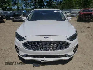 2019 Ford Fusion Titanium with VIN 3FA6P0K98KR233733, listed as a Copart auction lot 51134095 with 184,572 mi miles and Clean Title. Bid and sale history available at carsss.com. Image 5.