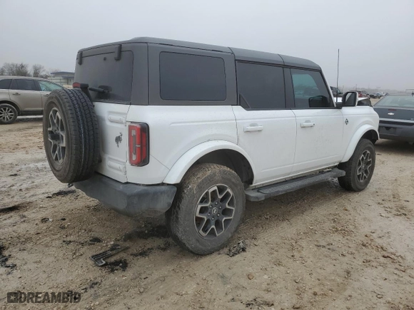2023 Ford Bronco with VIN 1FMEE5BP3PLB45231, listed as a Copart auction lot 42771335 with 45,981 mi miles and Salvage Title. Bid and sale history available at carsss.com. Image 3.