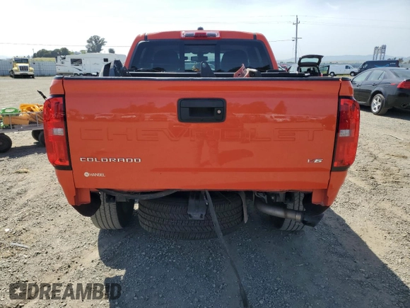 2021 Chevrolet Colorado 2WD LT with VIN 1GCGSCEN4M1144925, listed as a Copart auction lot 54852425 with 50,874 mi miles and Salvage title. Bid and sale history available at DreamBid. Image 6.