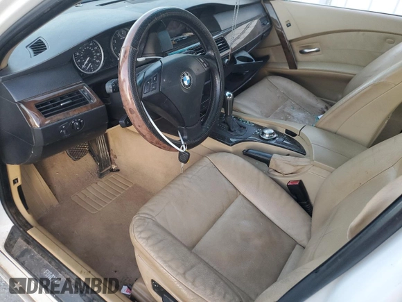 2006 BMW 5 Series 525i with VIN WBANE53506CK82592, listed as a Copart auction lot 42207415 with Not Provided miles and Salvage Title. Bid and sale history available at DreamBid. Image 8.