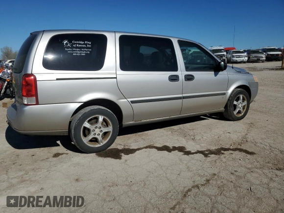 2007 Chevrolet Uplander LS Fleet with VIN 1GNDV23167D162261, listed as a Copart auction lot 80730284 with 405,298 mi miles and Salvage Title. Bid and sale history available at carsss.com. Image 3.