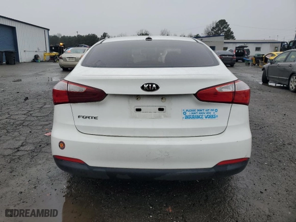 2016 Kia Forte LX with VIN KNAFK4A63G5443347, listed as a Copart auction lot 43273175 with 111,944 mi miles and Salvage Title. Bid and sale history available at carsss.com. Image 6.