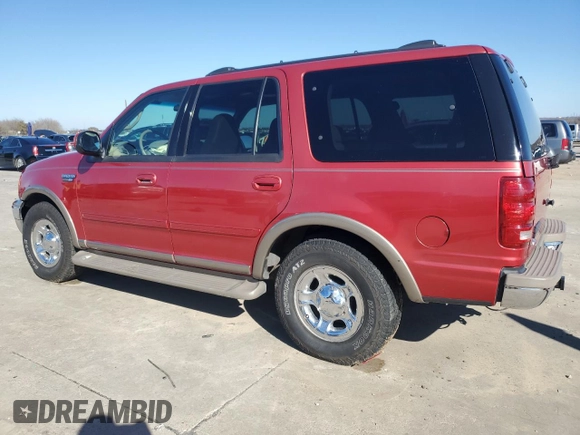 2001 Ford Expedition Eddie Bauer with VIN 1FMRU17L11LB28163, listed as a Copart auction lot 43424585 with 220,543 mi miles and Salvage title. Bid and sale history available at DreamBid. Image 2.