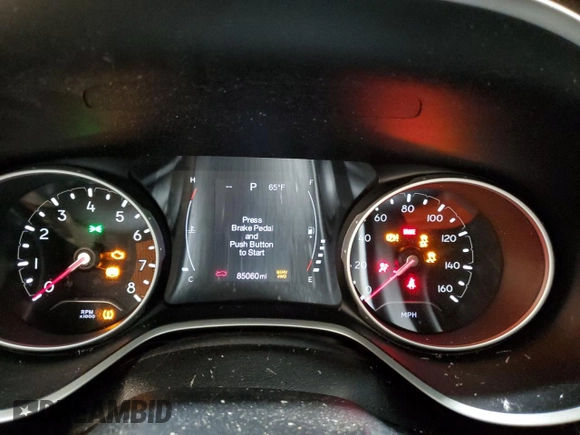 2018 Jeep Compass Altitude with VIN 3C4NJDBBXJT131563, listed as a Copart auction lot 53225344 with 85,060 mi miles and Salvage Title. Bid and sale history available at carsss.com. Image 9.