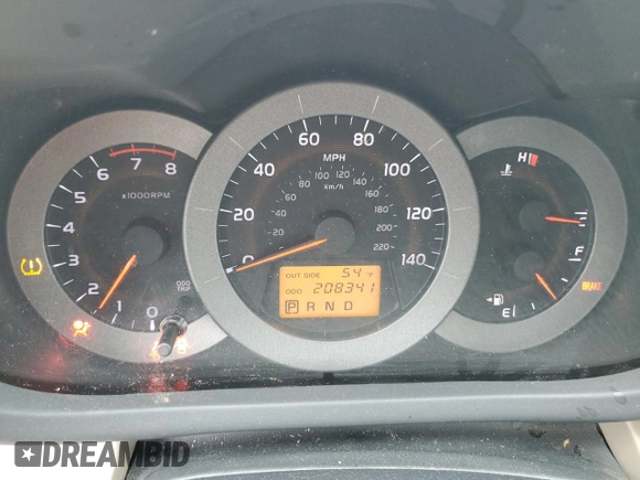 2008 Toyota RAV4 with VIN JTMBD33V785199701, listed as a Copart auction lot 52916265 with 208,341 mi miles and Salvage Title. Bid and sale history available at carsss.com. Image 9.