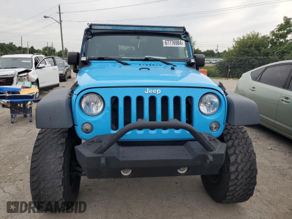 2018 Jeep Wrangler JK Unlimited Sport S with VIN 1C4BJWDG2JL883261, listed as a Copart auction lot 67776984 with 70,508 mi miles and Non Repairable. Bid and sale history available at carsss.com. Image 5.