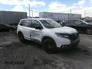 2019 Honda Passport Sport with VIN 5FNYF8H27KB023866, listed as a IAAI auction lot 39015737 with 40,634 mi miles and . Bid and sale history available at carsss.com. Image 1.