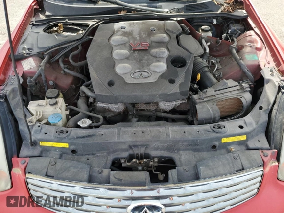 2004 Infiniti G35 w/Leather z VIN JNKCV54E94M813951, wystawiony jako Copart lot #56457375 z przebiegiem 202 226 mil mil oraz Czysty tytuł • Clean title. Historia ofert i sprzedaży dostępna na DreamBid. Obrazek 11.
