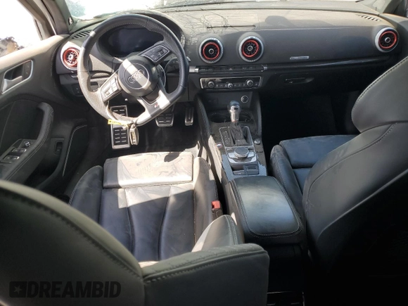 2018 Audi S3 Premium Plus with VIN WAUB1GFF9J1034277, listed as a Copart auction lot 48336225 with 0 mi miles and Salvage Title. Bid and sale history available at carsss.com. Image 8.