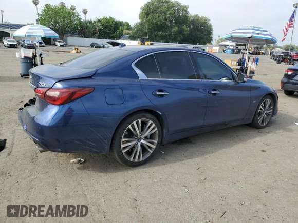 2020 Infiniti Q50 Sport z VIN JN1EV7AP0LM200937, wystawiony jako Copart lot #54179485 z przebiegiem 50 030 mil mil oraz Szkoda całkowita • Salvage title. Historia ofert i sprzedaży dostępna na DreamBid. Obrazek 3.