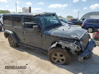 2018 Jeep Wrangler JK Unlimited Golden Eagle with VIN 1C4BJWDG4JL881205, listed as a Copart auction lot 60770374 with 53,350 mi miles and Salvage Title. Bid and sale history available at carsss.com. Image 4.