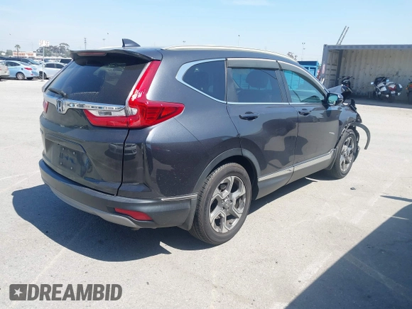 2019 Honda CR-V EX with VIN 5J6RW1H5XKA044056, listed as a IAAI auction lot 41856217 with 92,552 mi miles. Bid and sale history available at carsss.com. Image 4.