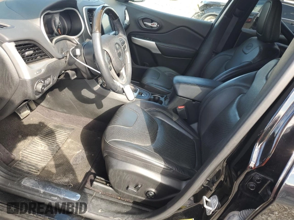 2018 Jeep Cherokee Overland with VIN 1C4PJMJX0JD594467, listed as a Copart auction lot 73963684 with 101,589 mi miles and Salvage Title. Bid and sale history available at carsss.com. Image 7.