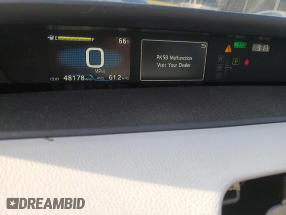 2022 Toyota Prius L Eco z VIN JTDKAMFU3N3163173, wystawiony jako Copart lot #47529915 z przebiegiem 48 178 mil mil oraz Szkoda całkowita • Salvage title. Historia ofert i sprzedaży dostępna na DreamBid. Obrazek 9.