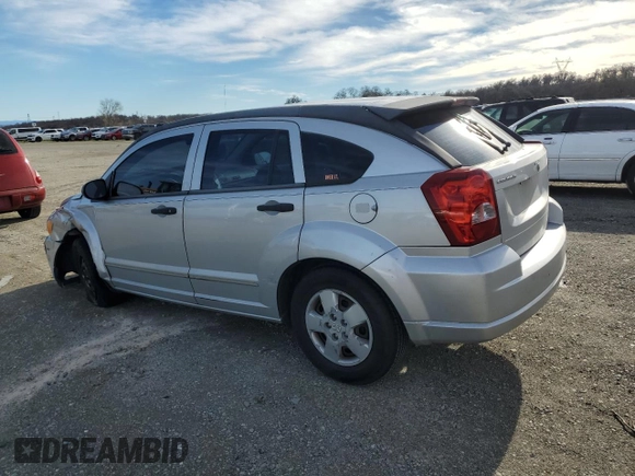 2007 Dodge Caliber with VIN 1B3HB28B87D242800, listed as a Copart auction lot 41676695 with 164,980 mi miles and Salvage Title. Bid and sale history available at carsss.com. Image 2.