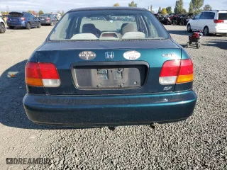 1996 Honda Civic DX with VIN 2HGEJ6621TH519154, listed as a Copart auction lot 74408604 with 91,443 mi miles and Salvage Title. Bid and sale history available at carsss.com. Image 6.