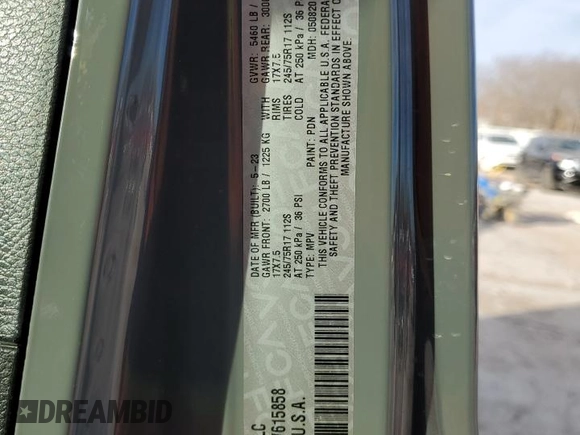 2023 Jeep Wrangler Sport S with VIN 1C4HJXDG3PW615858, listed as a Copart auction lot 85537124 with 16,718 mi miles and Salvage Title. Bid and sale history available at DreamBid. Image 13.