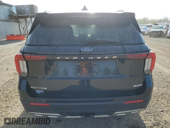 2025 Ford Explorer Active with VIN 1FMUK8DH9SGA99627, listed as a Copart auction lot 54778855 with 8,303 mi miles and Clean title. Bid and sale history available at DreamBid. Image 6.