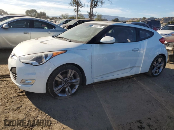 2012 Hyundai Veloster w/Gray Int with VIN KMHTC6AD5CU054055, listed as a Copart auction lot 76632734 with 151,489 mi miles and Clean title. Bid and sale history available at DreamBid. Image 1.