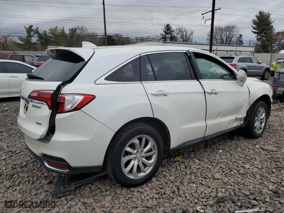 2016 Acura RDX Tech Pkg with VIN 5J8TB4H57GL006886, listed as a Copart auction lot 85125324 with 0 mi miles and Salvage Title. Bid and sale history available at carsss.com. Image 3.