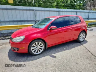 2012 Volkswagen Golf TDI w/Sunroof & Nav with VIN WVWBM7AJ7CW320205, listed as a Copart auction lot 61964185 with 124,166 mi miles and Clean title. Bid and sale history available at DreamBid. Image 1.